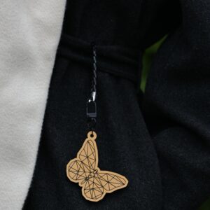 Golden Reflective 'Butterfly' Pendant