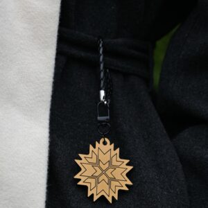 Kultainen heijastava riipus ”Etnokuvio 2”