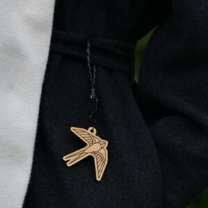 Golden 'Swallow' Shimmering Pendant